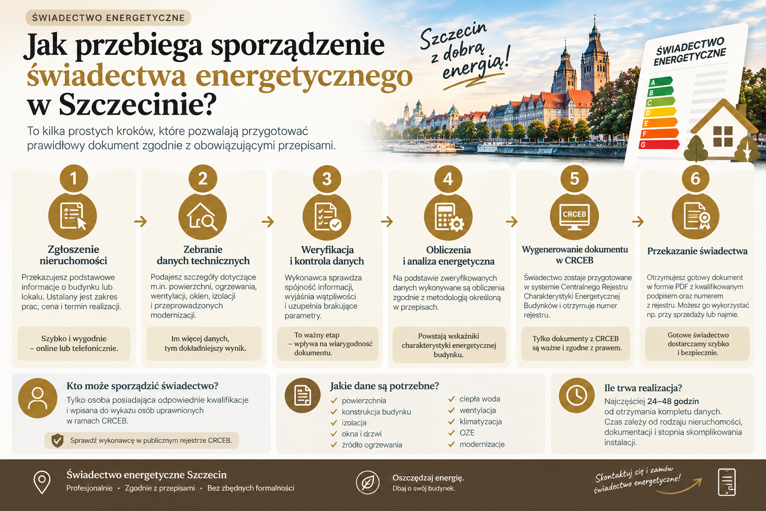 6 etapów sporządzenia świadectwa energetycznego