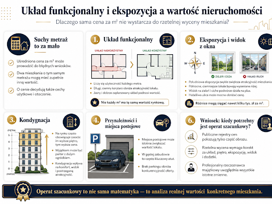 Uklad funkcjonalny i ekspozycja a wartość nieruchomości