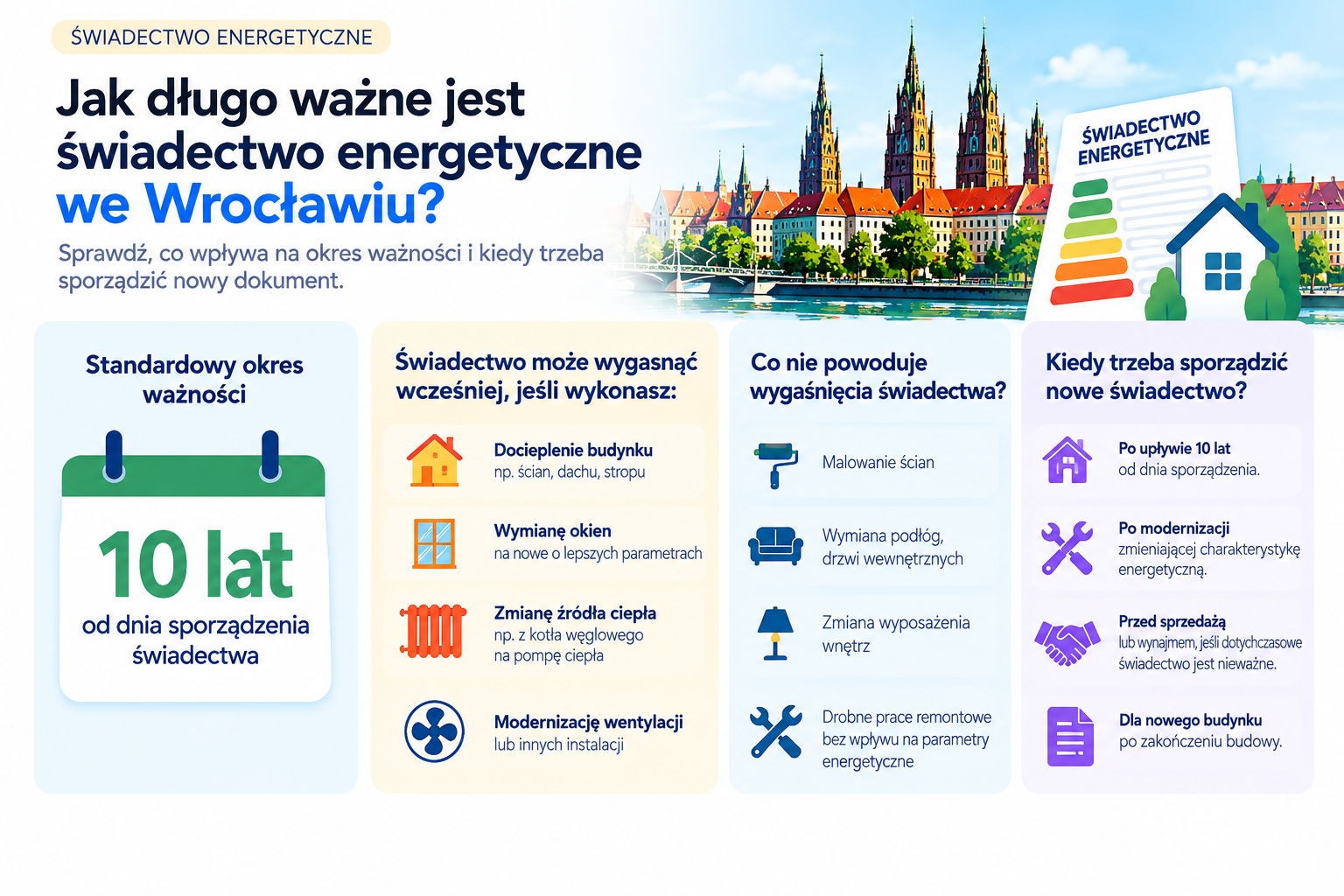 Co decyduje o ważności świadectwa energetycznego?