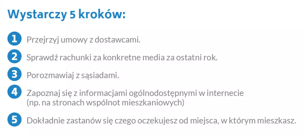 Poza stanem technicznym lokalu i przynależnych do niego elementów warto zadbać o uzyskanie wszelkich informacji dotyczących budynku.