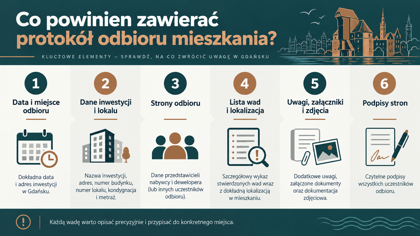 Najważniejsze elementy protokołu odbioru mieszkania