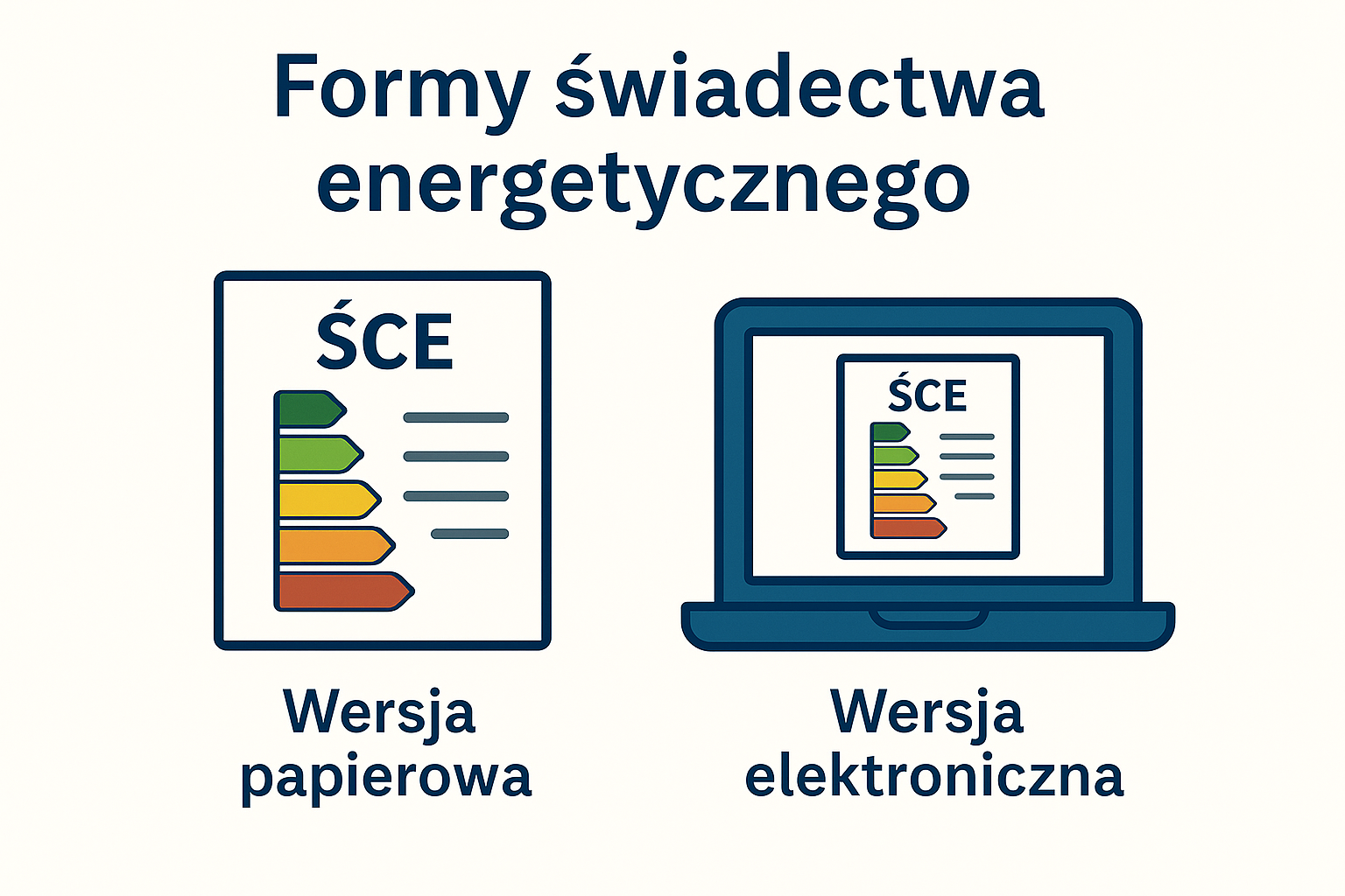 Świadectwo energetyczne może zostać sporządzone w formie papierowej i elektronicznej