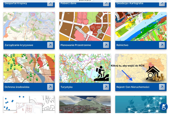 Screen z Geoportalu nr. 1. 