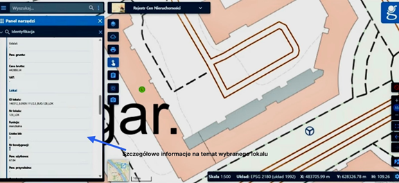 Szczegółowe dane transakcyjne w Geoportalu. 