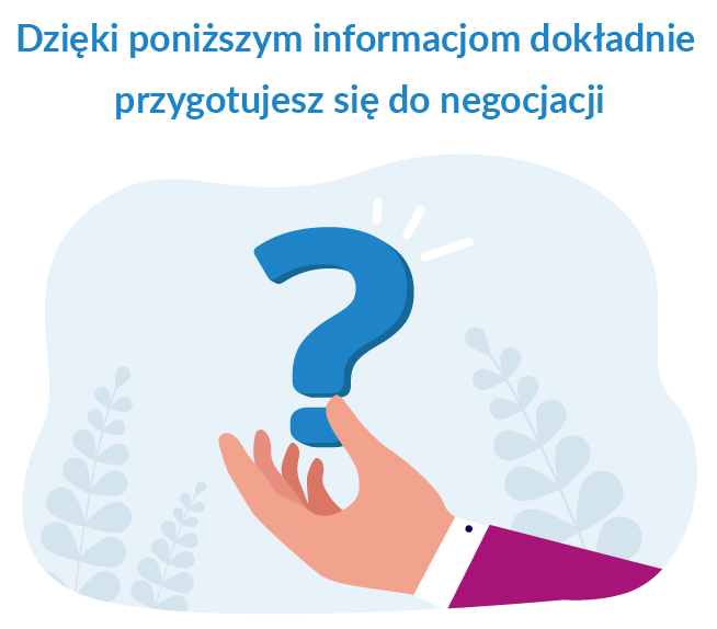 Dzięki poniższym informacjom dokładnie przygotujesz się do negocjacji