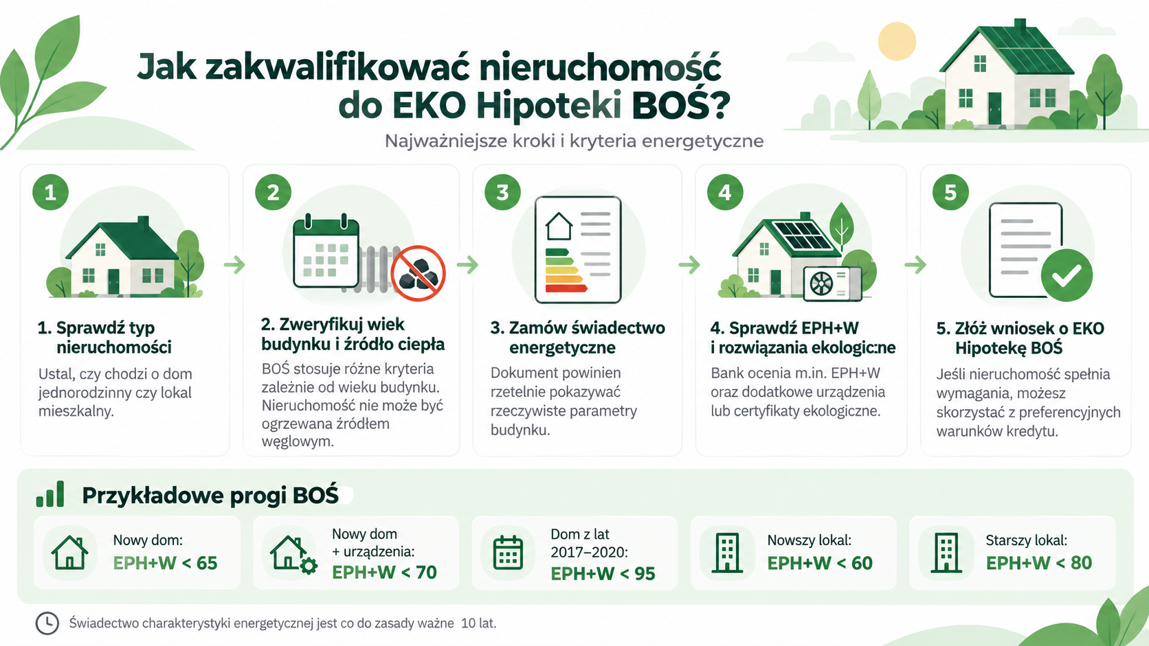 Jak zakwalifikować nieruchomość do EKO Hipoteki BOŚ?