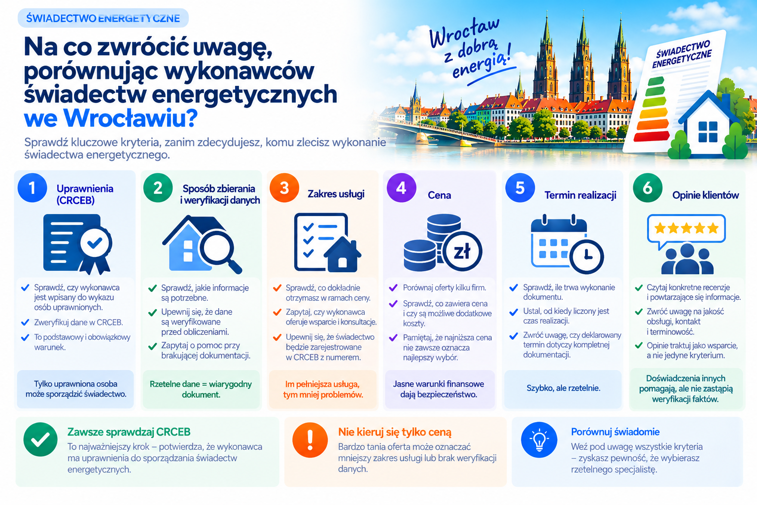 Jak porównywać wykonawców świadectw energetycznych?