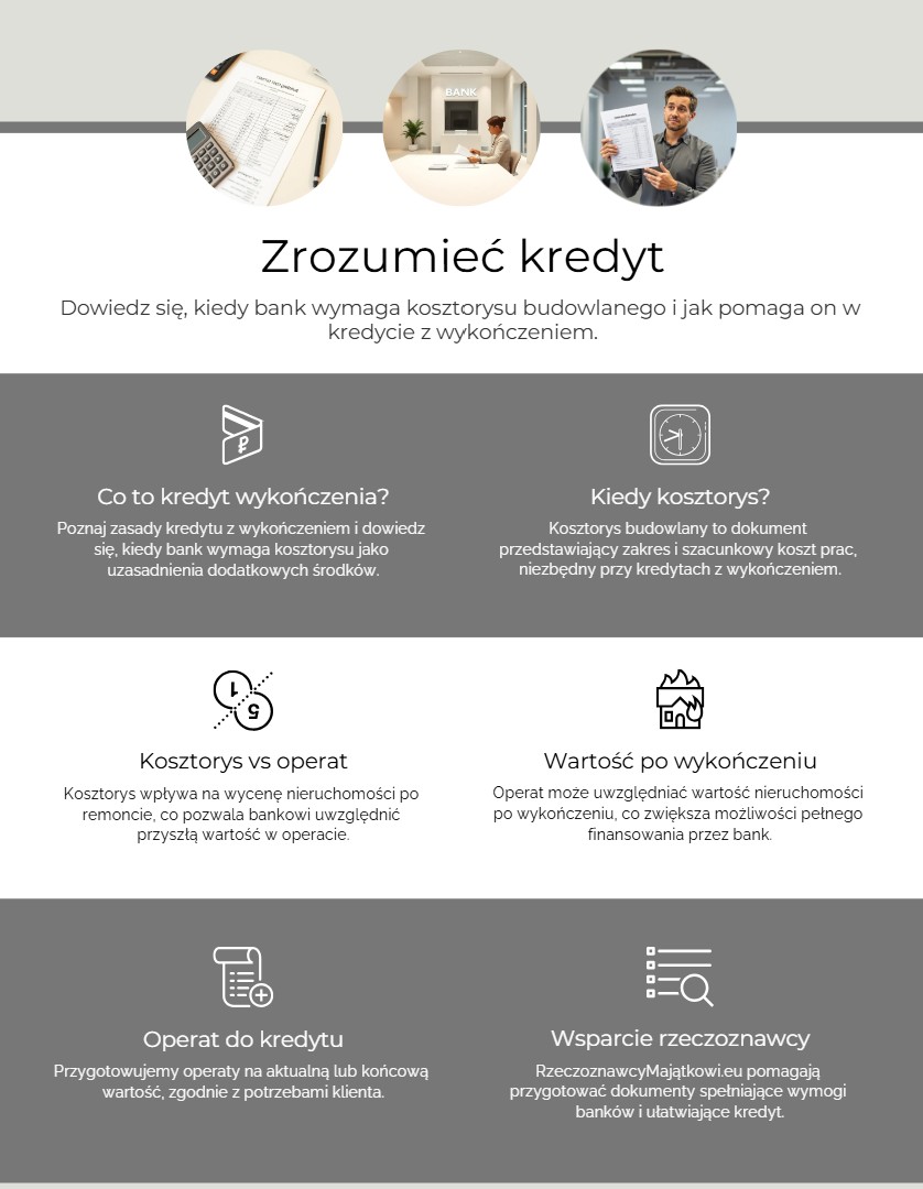 Kosztorys budowlany a operat szacunkowy