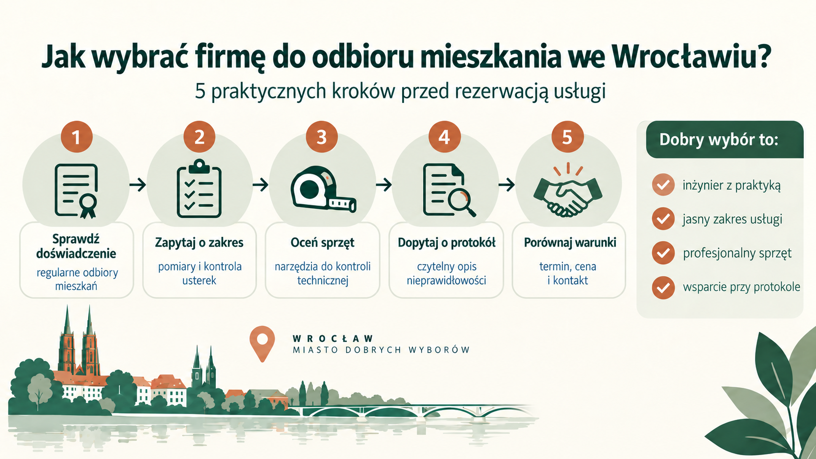 6 kryteriów wyboru inżyniera do odbioru mieszkania