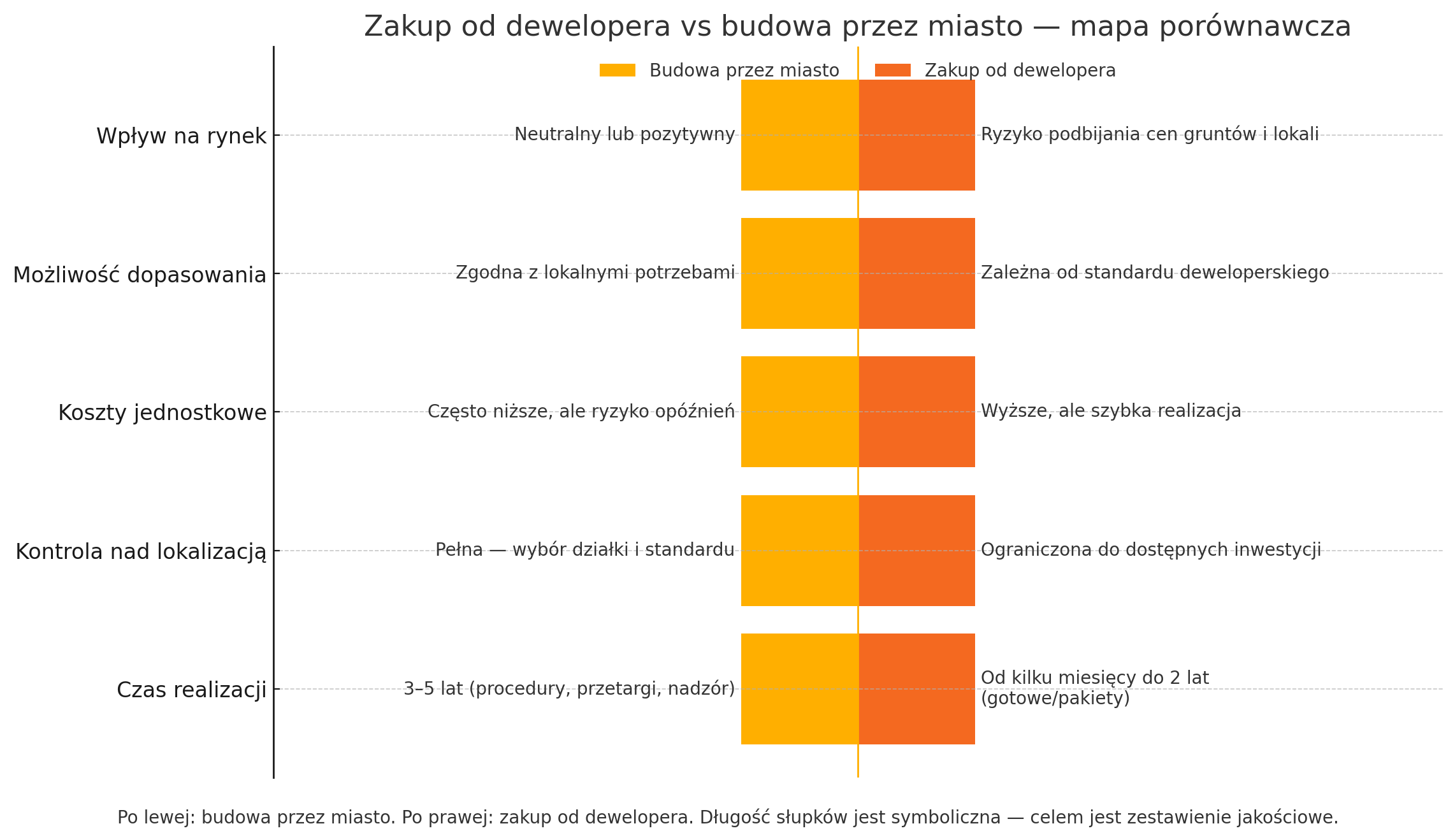 Zakup od dewelopera vs. budowa przez miasto