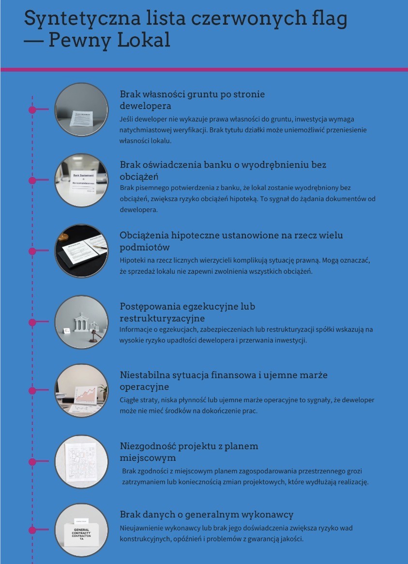 Lista czerwonych flag dewelopera