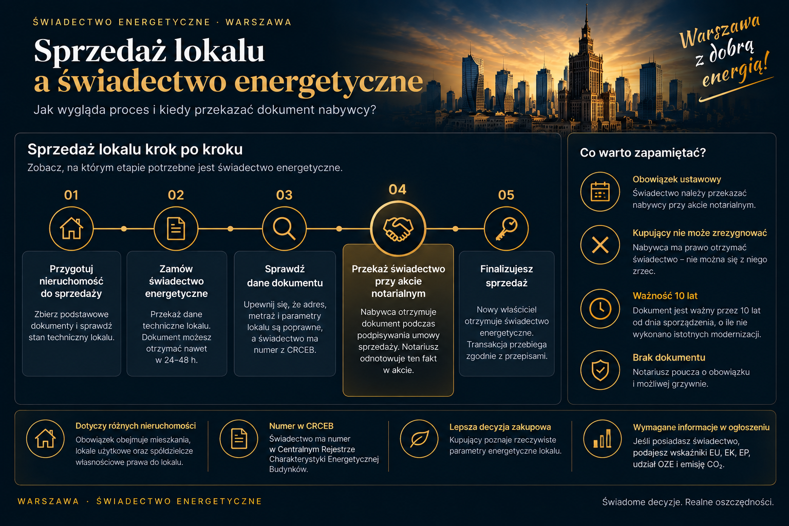 Moment przekazania świadectwa energetycznego przy sprzedaży lokalu