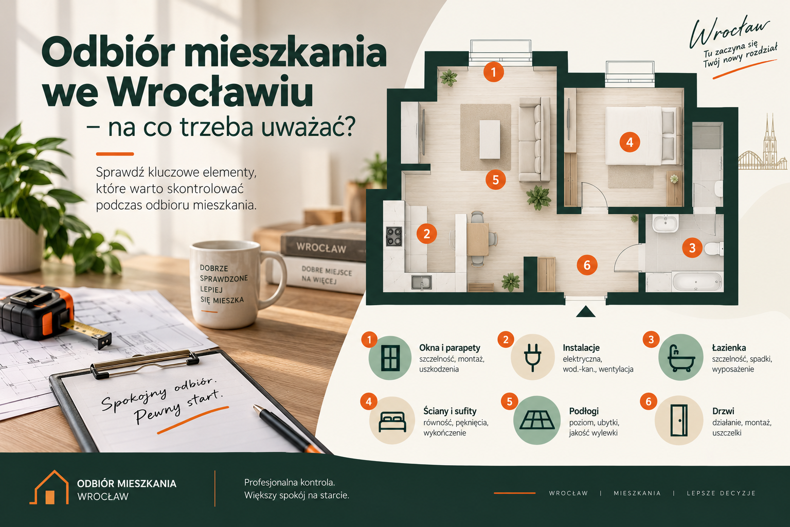 Sześć obszarów, których nie warto pomijać podczas odbioru