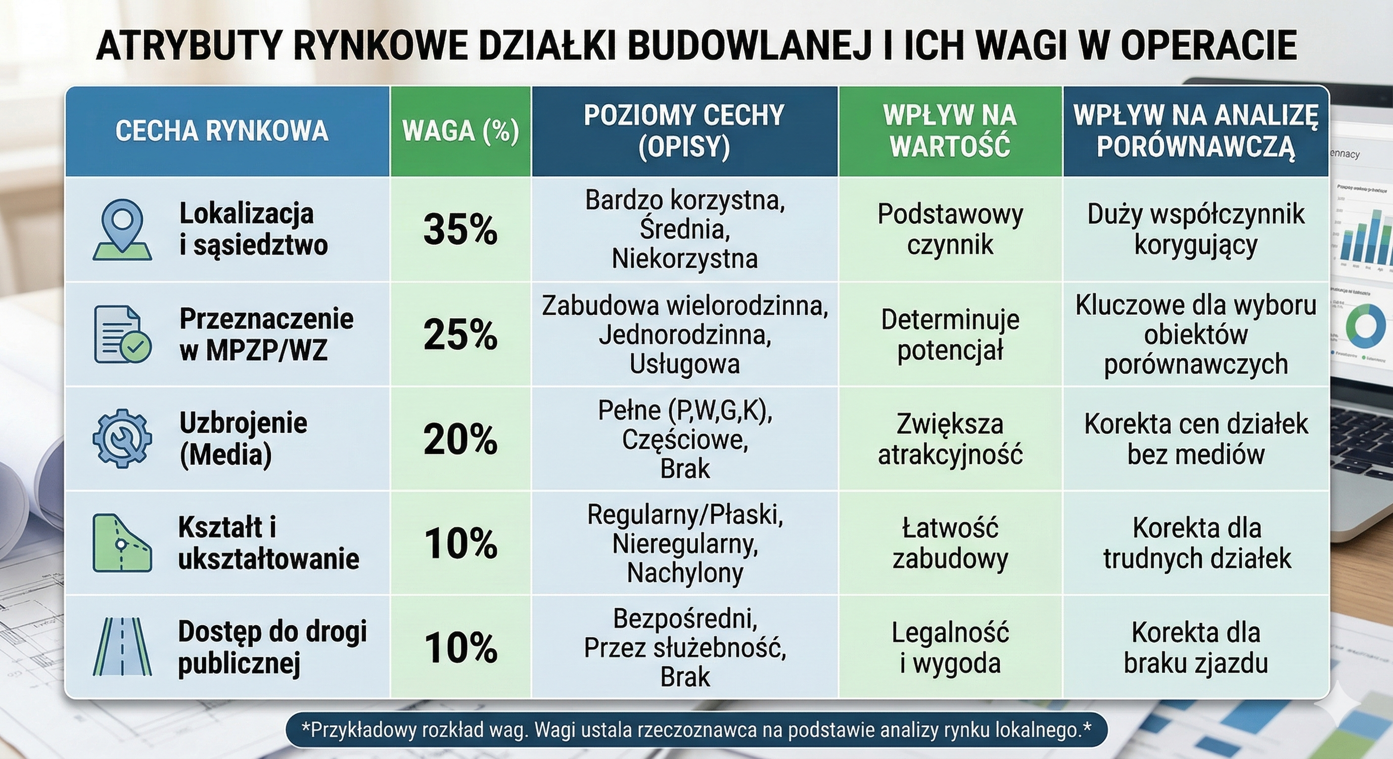  Co składa się na operat szacunkowy działki budowlanej?