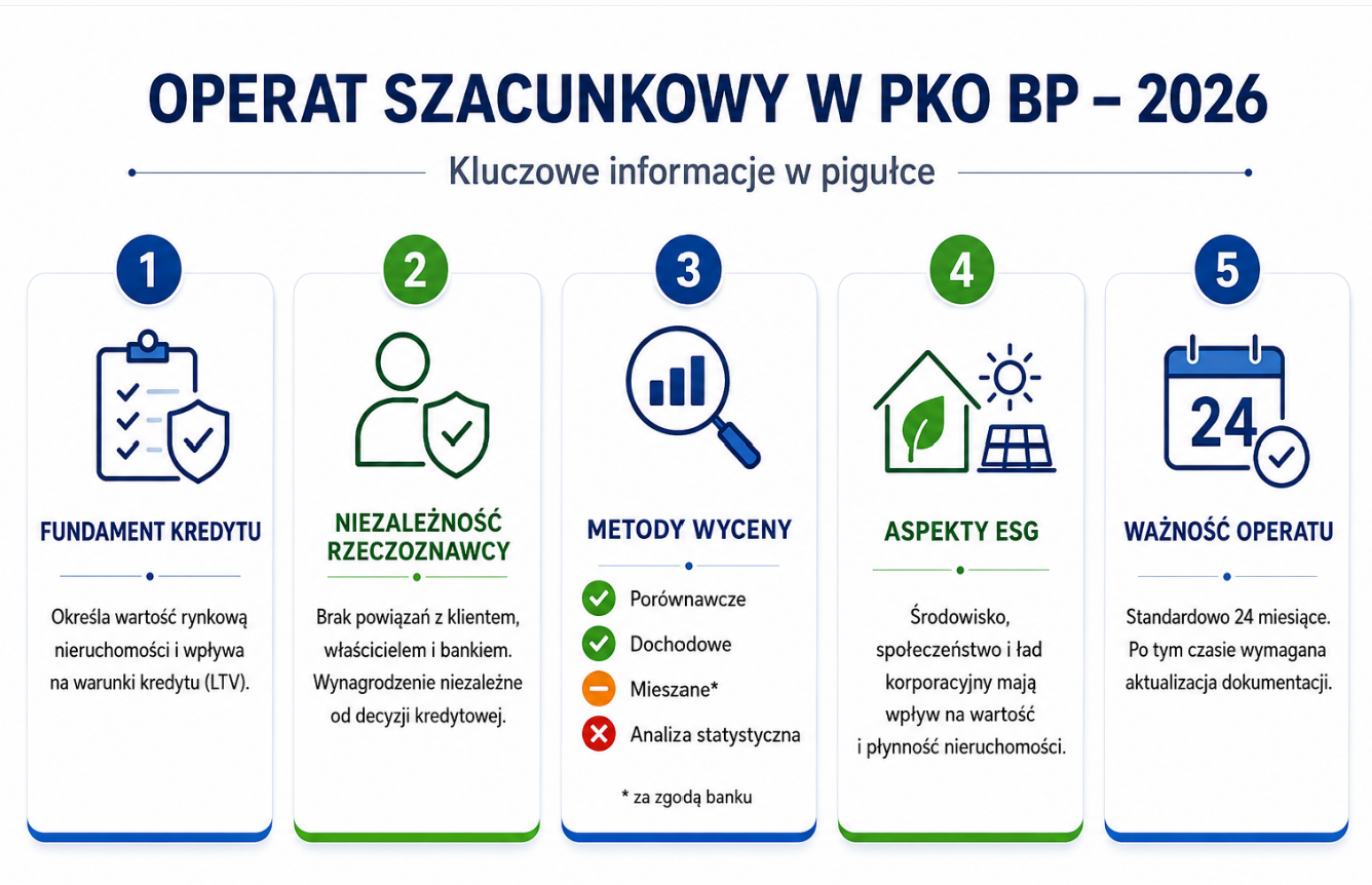 Operat szacunkowy w PKO BP