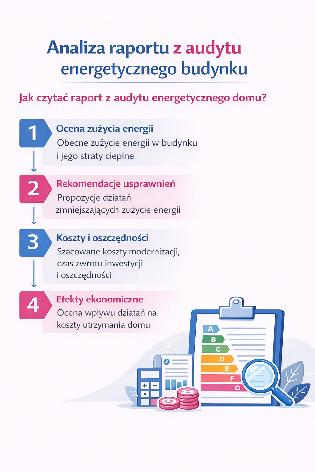 Analiza raportu z audytu energetycznego.