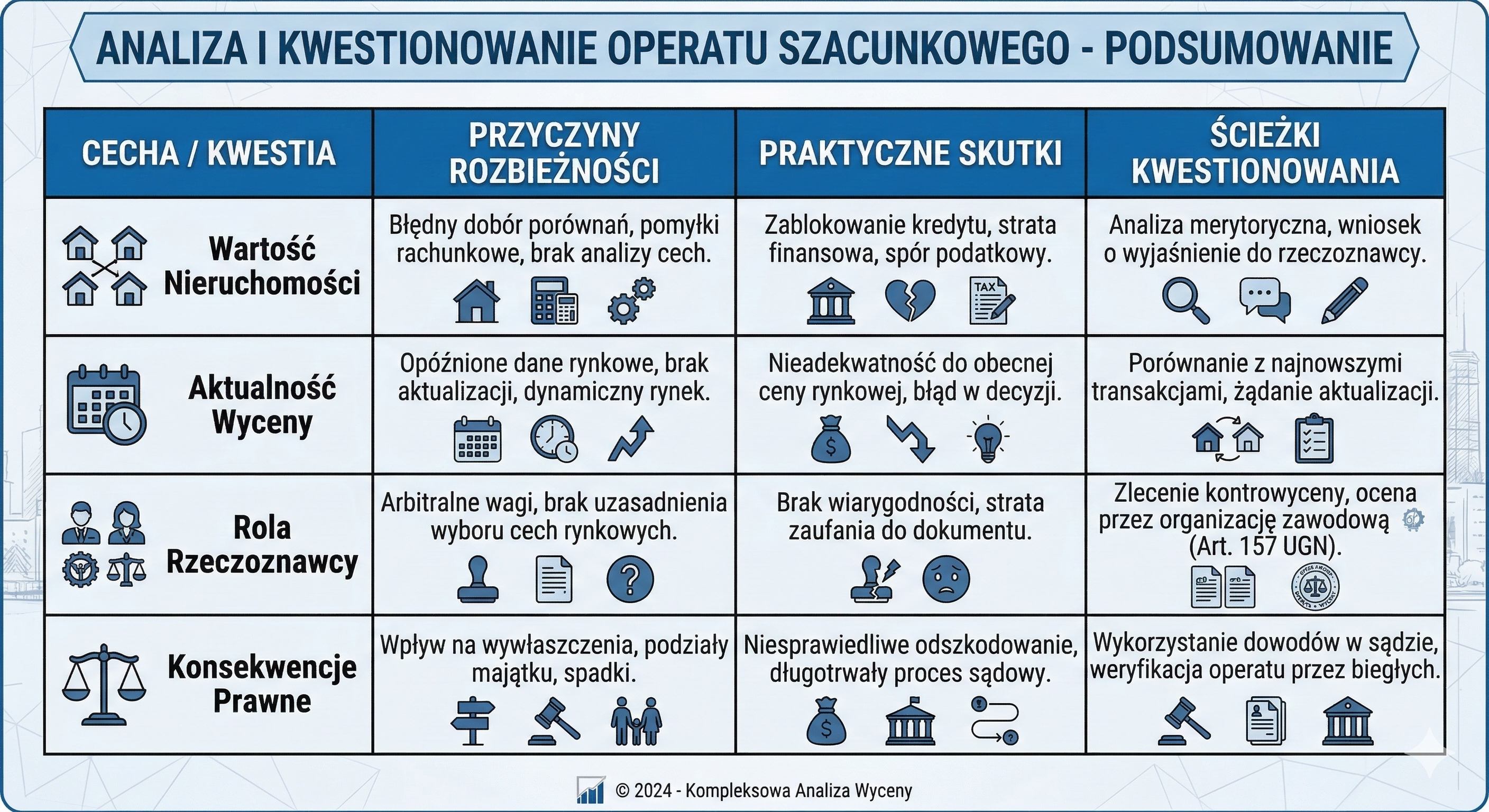 Analiza operatu szacunkowego.