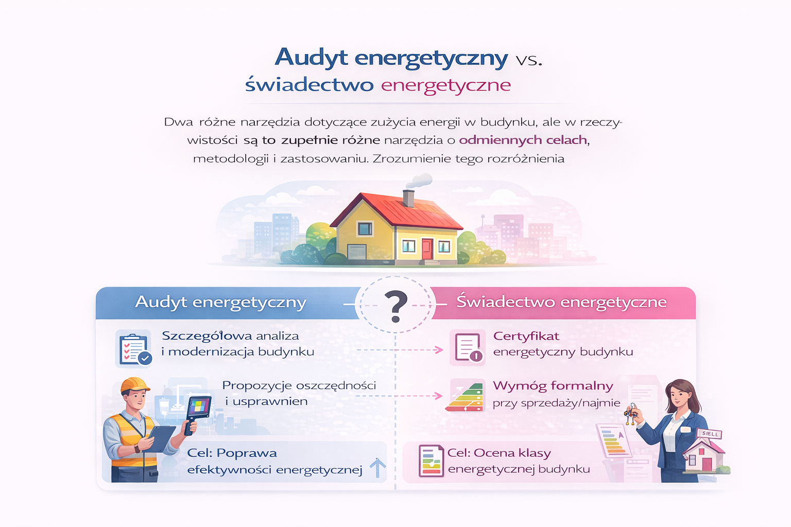  Świadectwo energetyczne vs. audyt energetyczny.