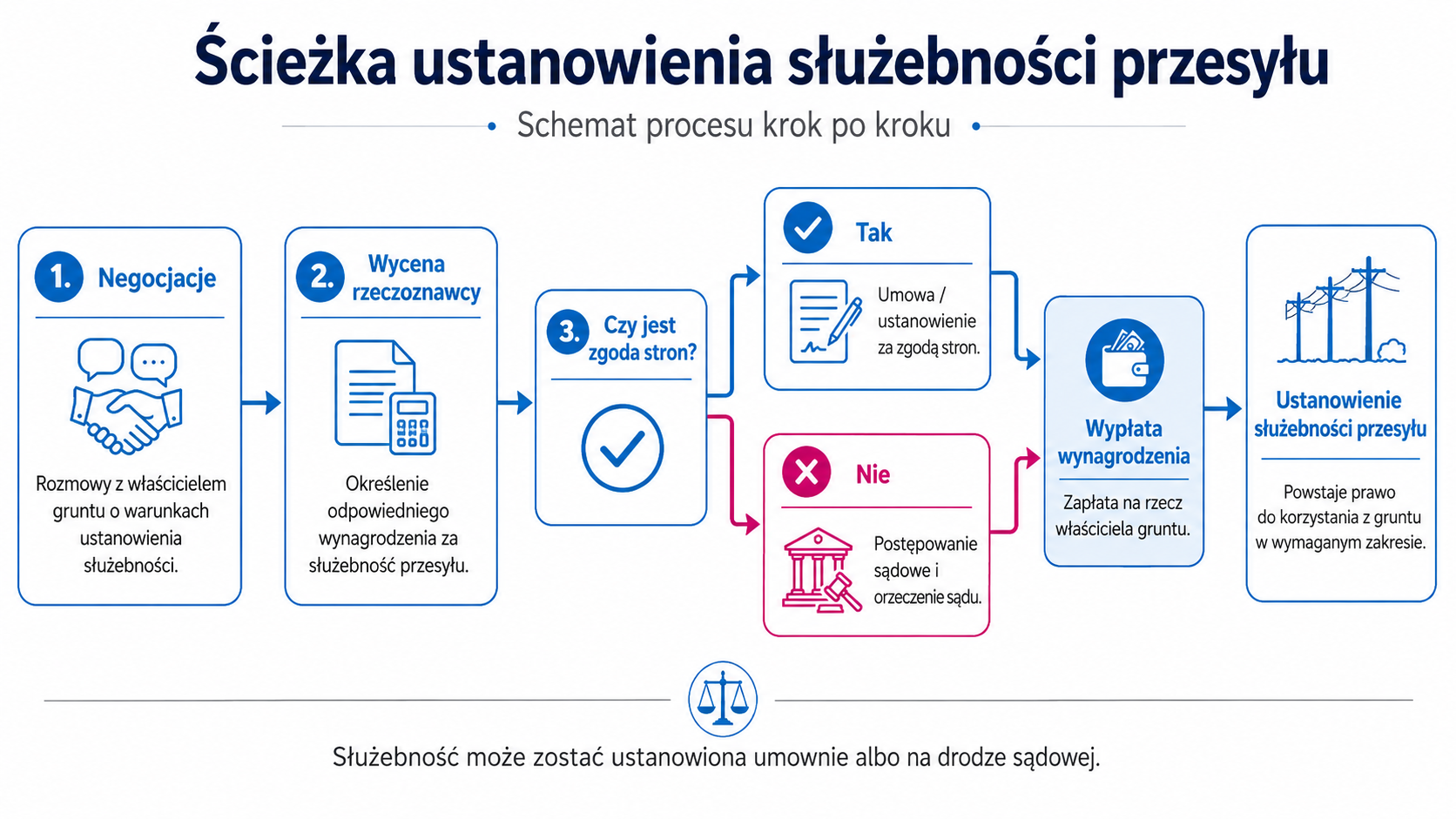 Ścieżka ustanowienia służebności przesyłu