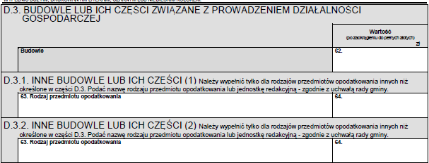 Część deklaracji IN-1 sekcja D.3