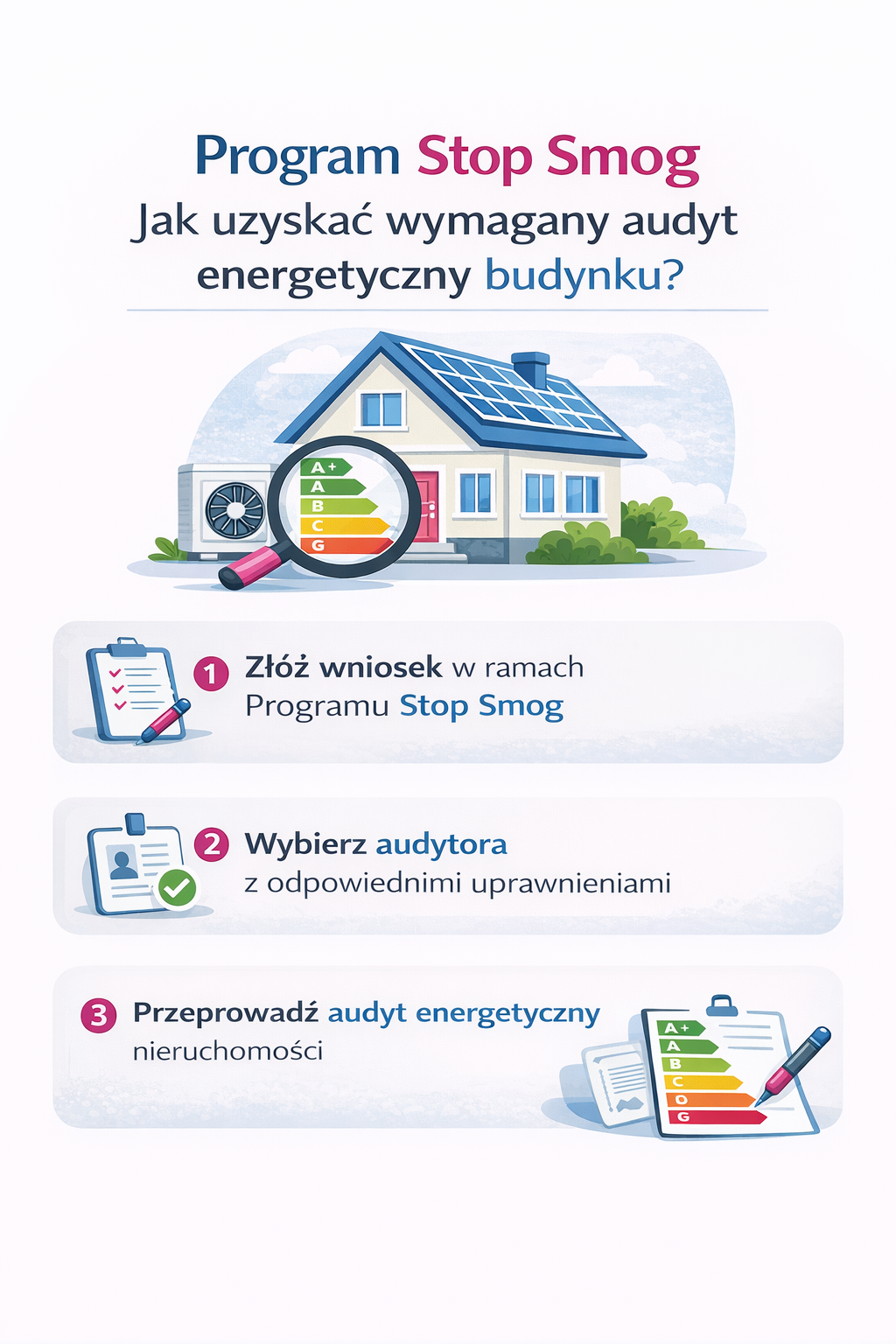 Audyt energetyczny jest wymagany przy programie Stop Smog.