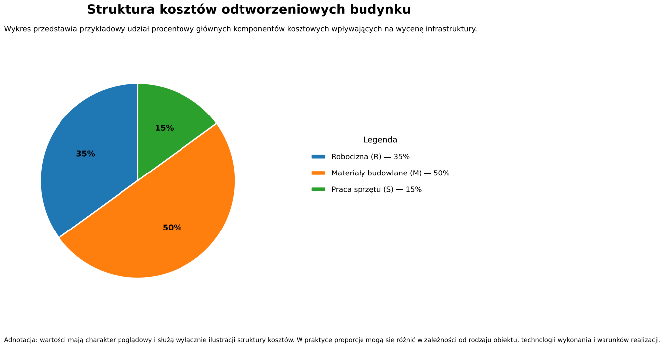 Struktura kosztów odtworzeniowych budynku