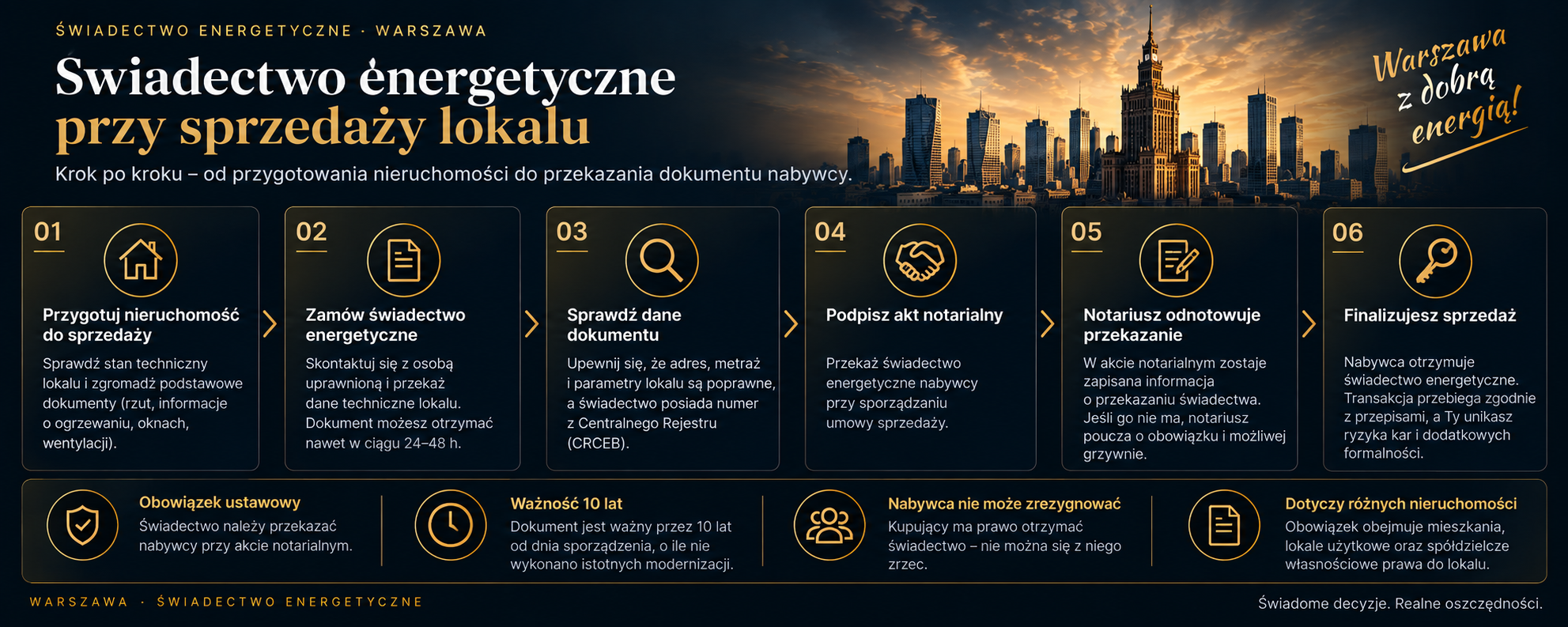 Świadectwo energetyczne krok po kroku przy sprzedaży lokalu