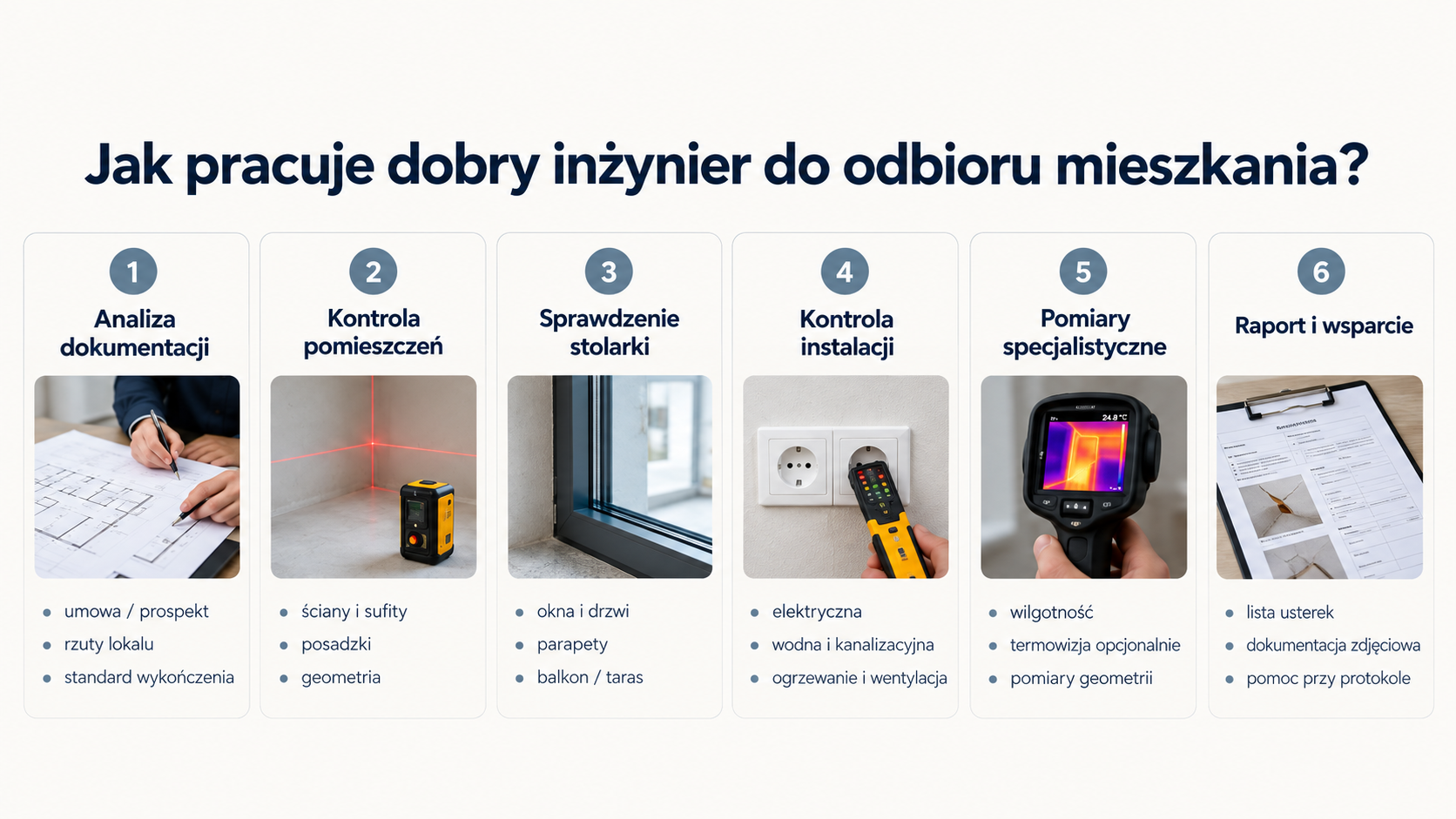 Pięć sygnałów dobrego inżyniera przed odbiorem mieszkania