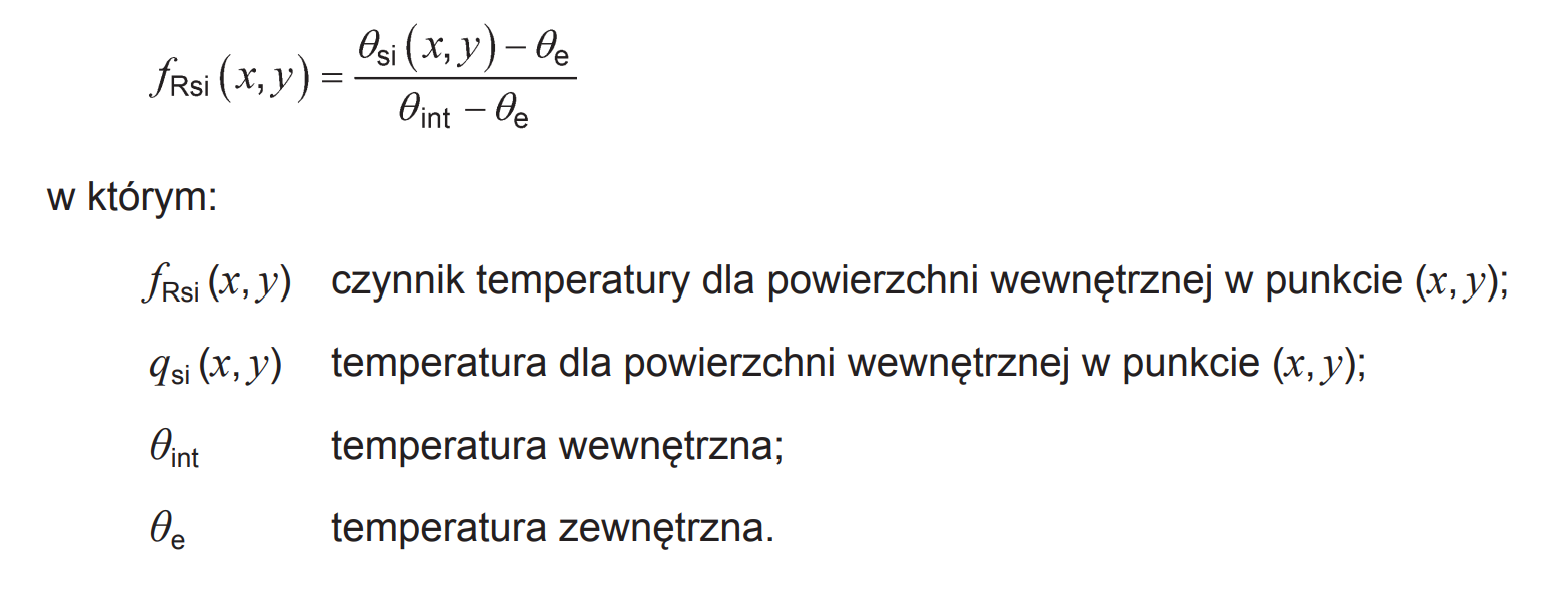 Dwie temperatury brzegowe - wzór