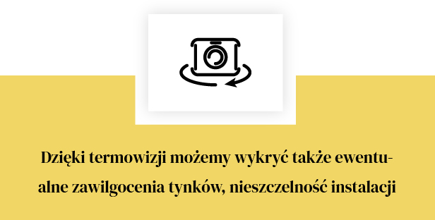 Badanie termowizyjne — korzyści. Jakie? M.in. sprawdzenie zawilgocenia tynków czy nieszczelności instalacji.