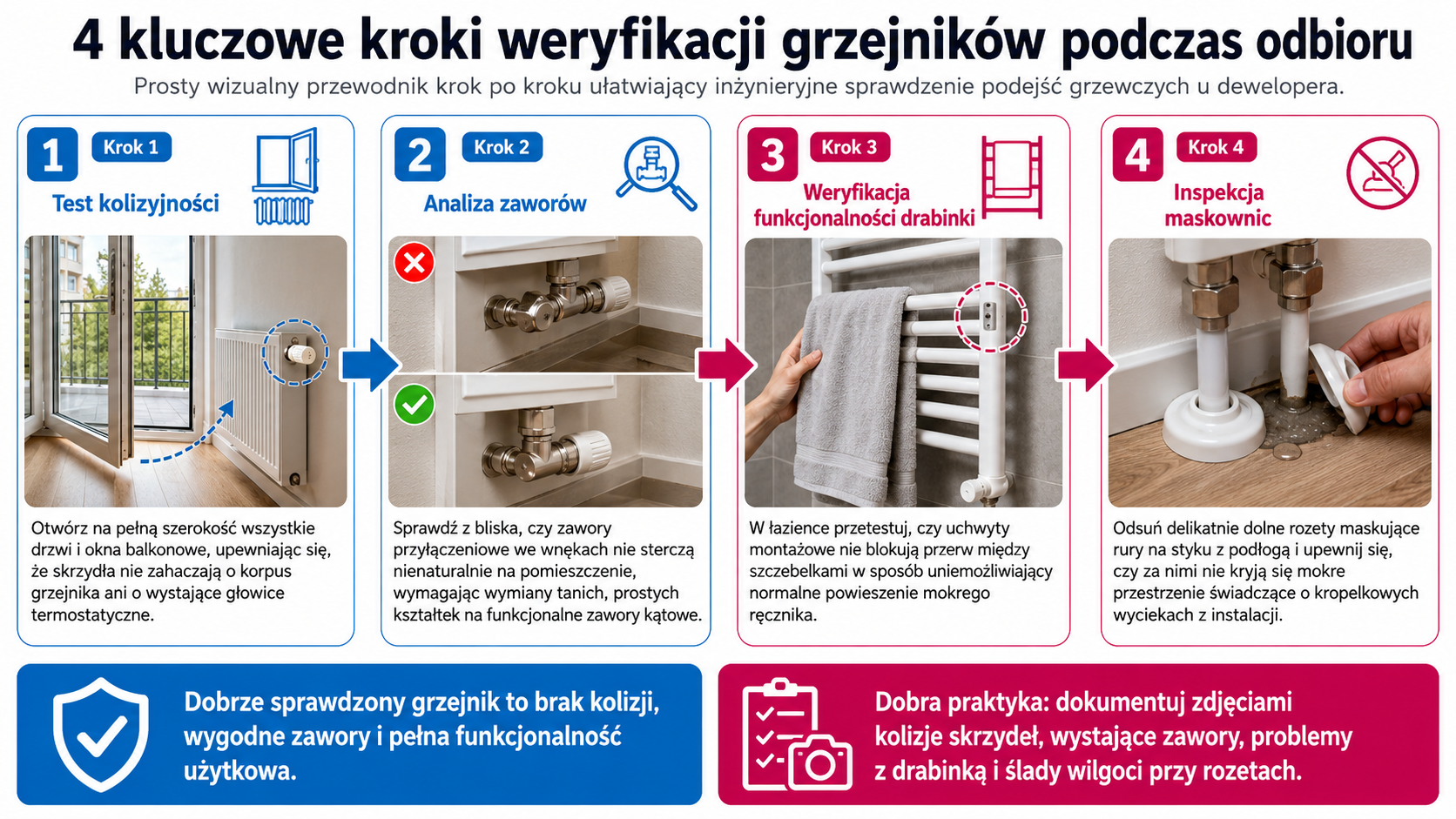 4 kluczowe kroki weryfikacji grzejników podczas odbioru