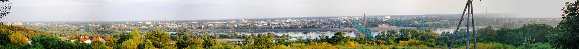 Panorama Włocławka ze Wzgórza Świętego Gotarda na Zawiślu (źródło zdjęcia: Wikipedia)