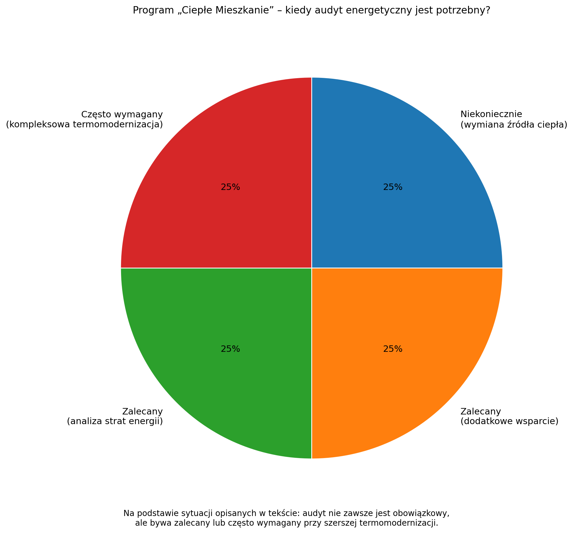 Ścieżki postępowania w przypadku programu Ciepłe Mieszkanie.