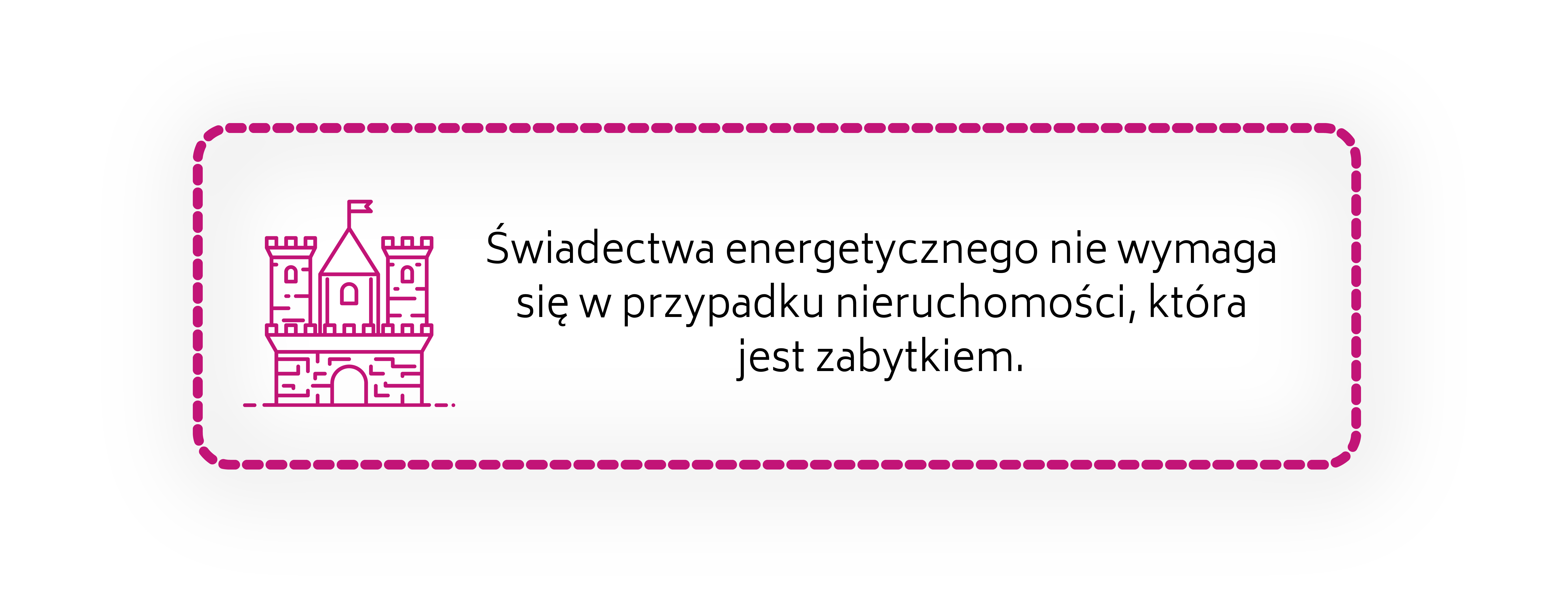 Świadectwo charakterystyki energetycznej nie jest potrzebne w przypadku zabytku.