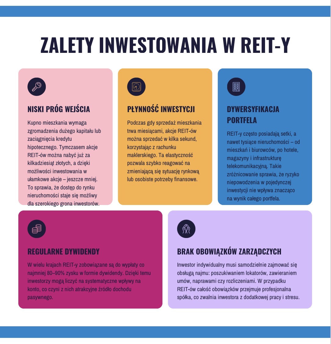 Zalety inwestowania w REIT-y
