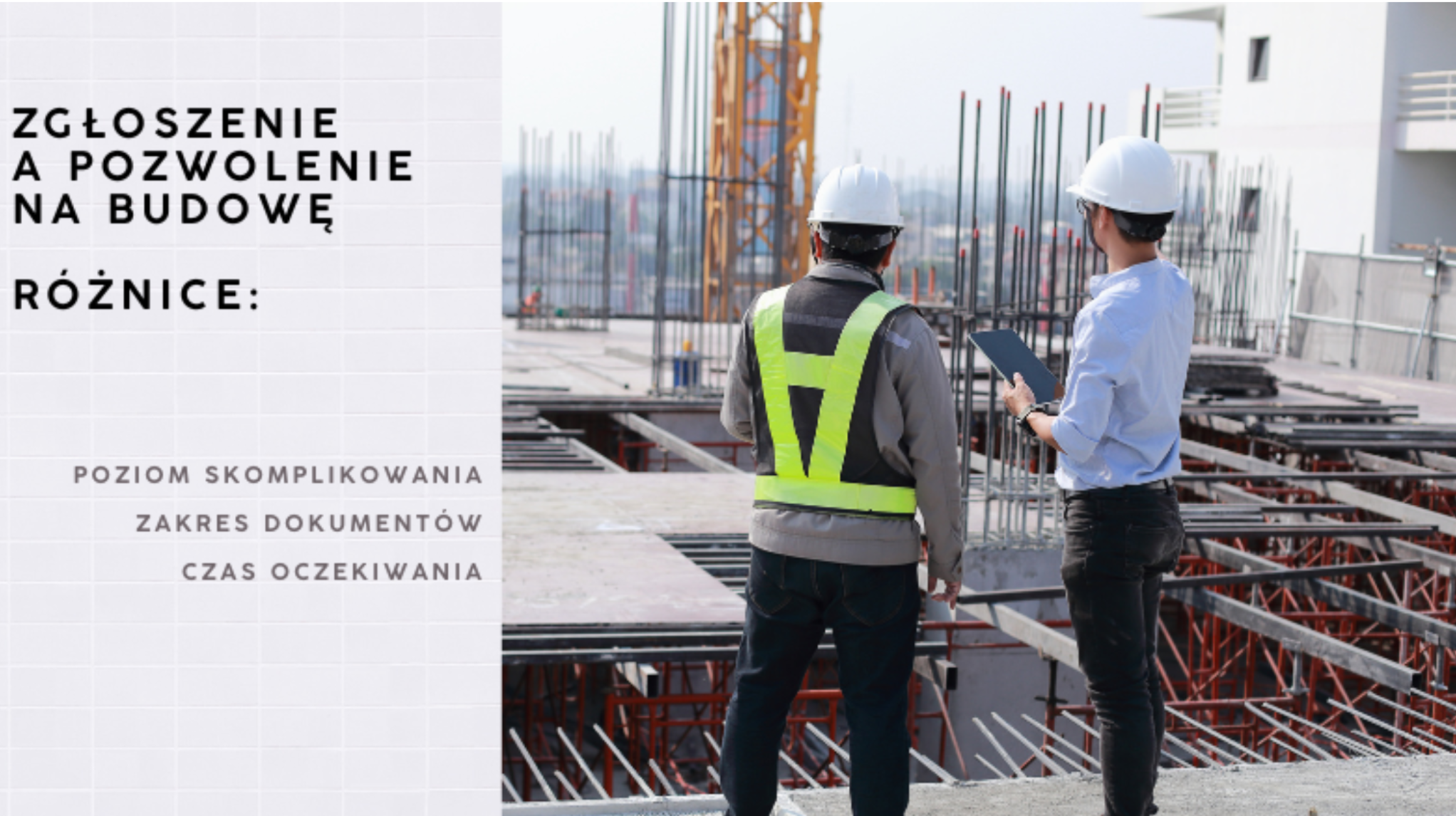 Zgłoszenie a pozwolenie na budowę